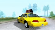 1992 Ford Crown Victoria NYC Taxi для GTA San Andreas миниатюра 3