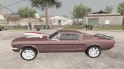 1966 Ford Mustang Fastback Chrome Edition для GTA San Andreas миниатюра 2