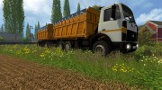 Прицеп для МАЗ 5516 для Farming Simulator 2015 миниатюра 6