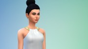 Серьги Prisonic Fairytale Earrings para Sims 4 miniatura 3