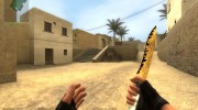 Extravagance Knife , Gold white & black for Counter-Strike Source miniature 2