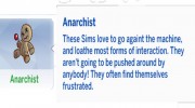 Черта характера Анархист для Sims 4 миниатюра 5