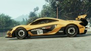 McLaren P1-GTR HQ 1.3 для GTA 5 миниатюра 3