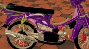 Purple modified Honda Dream 100cc form VN Racing Boy para GTA San Andreas miniatura 2