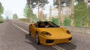 Ferrari 360 Spider для GTA San Andreas миниатюра 5