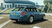 2014 Škoda Octavia VRS Estate para GTA 5 miniatura 3