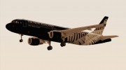 Airbus A320-200 Air New Zealand Crazy About Rugby Livery para GTA San Andreas miniatura 3