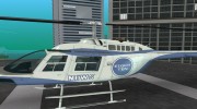 Bell 206B JetRanger News para GTA Vice City miniatura 2