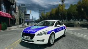 Peugeot 508 Macedonian Police для GTA 4 миниатюра 1