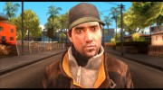 Aiden Pearce from Watch Dogs v11 для GTA San Andreas миниатюра 3