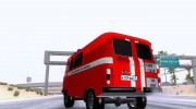 УАЗ-3909 Пожарная служба для GTA San Andreas миниатюра 3
