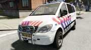 Mercedes Vito 115 CDI Dutch Police for GTA 4 miniature 1