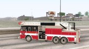 Pierce Firetruck Ladder SA Fire Department для GTA San Andreas миниатюра 2