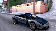 Lamborghini Murcielago LP640 Police V1.0 для GTA San Andreas миниатюра 1