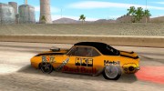 Chevrolet Camaro Drag Tuning для GTA San Andreas миниатюра 2