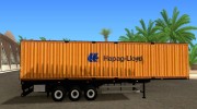 Krone Trailer Hapag-LLoyd для GTA San Andreas миниатюра 4