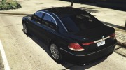 BMW 760i (e65) v1.1 для GTA 5 миниатюра 7
