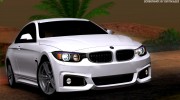 BMW 4 Series Coupe M Sport 2014 para GTA San Andreas miniatura 1