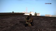 Армеец афроамериканец в стандартном камуфляже для GTA San Andreas миниатюра 4