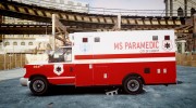 Brute V-240 Ambulance для GTA 4 миниатюра 5