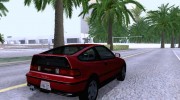 Honda CR-X 1991 для GTA San Andreas миниатюра 3