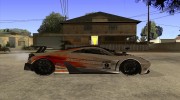 Pagani Huayra SHE для GTA San Andreas миниатюра 5