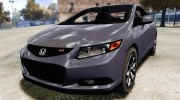 Honda Civic Si Coupe 2012 для GTA 4 миниатюра 1