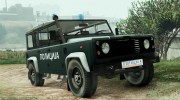 Land Rover Defender Macedonian Police for GTA 5 miniature 4