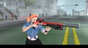 Chromegun black and red для GTA San Andreas миниатюра 6