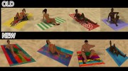 New Beach Towels для GTA San Andreas миниатюра 1