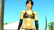 Dead Or Alive 5 LR Kokoro Black Shirt Hot Pants para GTA San Andreas miniatura 1