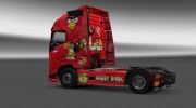 Скин Angry Birds для Volvo FH 2012 para Euro Truck Simulator 2 miniatura 3