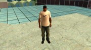 White Nike Shirt для GTA San Andreas миниатюра 5