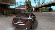 Acura TSX V6 для GTA San Andreas миниатюра 4