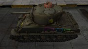 Контурные зоны пробития M4A2E4 Sherman для World Of Tanks миниатюра 2