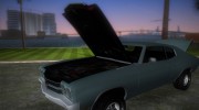Chevrolet Chevelle SS для GTA Vice City миниатюра 5