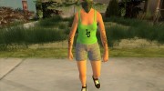 Female GTA Online Grove Style для GTA San Andreas миниатюра 2