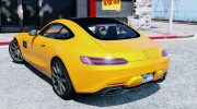 2016 Mercedes-Benz AMG GT v2.2 для GTA 5 миниатюра 5