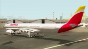 Airbus A340-642 Iberia Airlines para GTA San Andreas miniatura 3