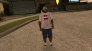Футболка Я люблю Россию para GTA San Andreas miniatura 2