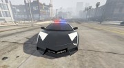 Lamborghini Reventón Hot Pursuit Police AUTOVISTA 6.0 для GTA 5 миниатюра 2