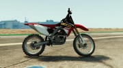 Honda CRF Geico graphic kit for the kx450f by RKDM for GTA 5 miniature 3