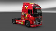 Скин Angry Birds для Volvo FH 2012 для Euro Truck Simulator 2 миниатюра 1