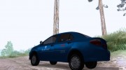 Toyota Vios - BLUE TAXI для GTA San Andreas миниатюра 4