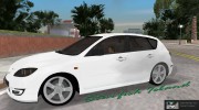 Mazda 3 для GTA Vice City миниатюра 2