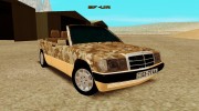 Mercedes-Benz 190E Army для GTA San Andreas миниатюра 1