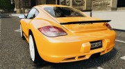 Porsche Cayman R 2012 [RIV] для GTA 4 миниатюра 3