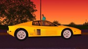 Ferrari Testarossa 1986 Miami Vice Testarossa для GTA Vice City миниатюра 4