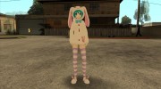 Miku Bunny para GTA San Andreas miniatura 1