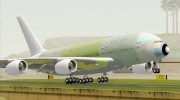 Airbus A380-800 F-WWDD Not Painted para GTA San Andreas miniatura 9